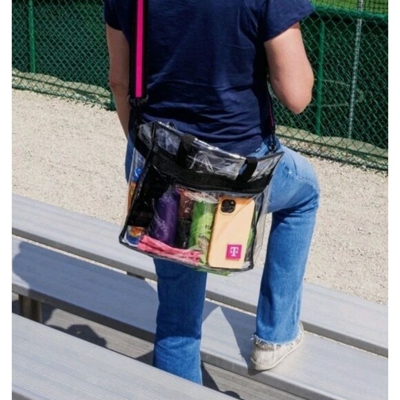 T-Mobile Clear Stadium Event Tote Bag Security Approved for Concerts Sports etc - Picture 2 of 2